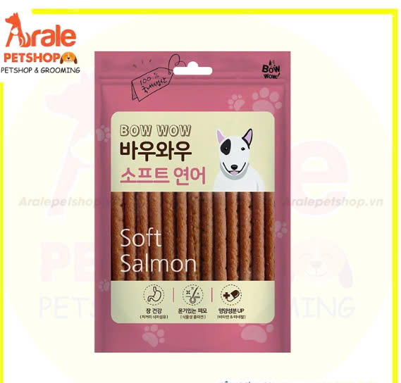 SNACK CÁ HỒI QUE BOWWOW CHO CHÓ 150G