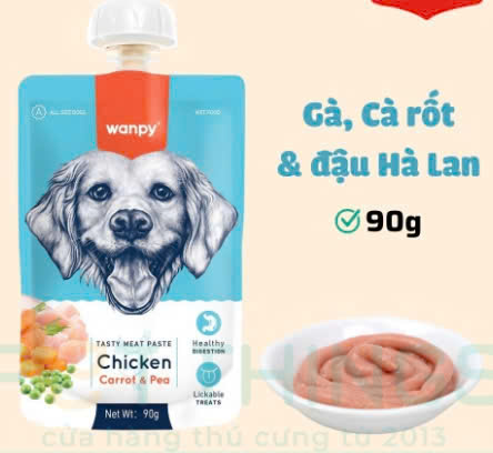 WANPY - SÚP THƯỞNG NẮP VẶN 90G CHO CHÓ