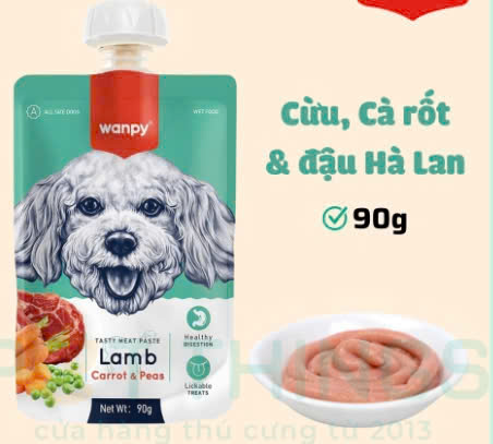 WANPY - SÚP THƯỞNG NẮP VẶN 90G CHO CHÓ