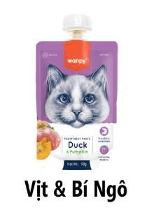 WANPY - SÚP THƯỞNG NẮP VẶN 90G CHO MÈO