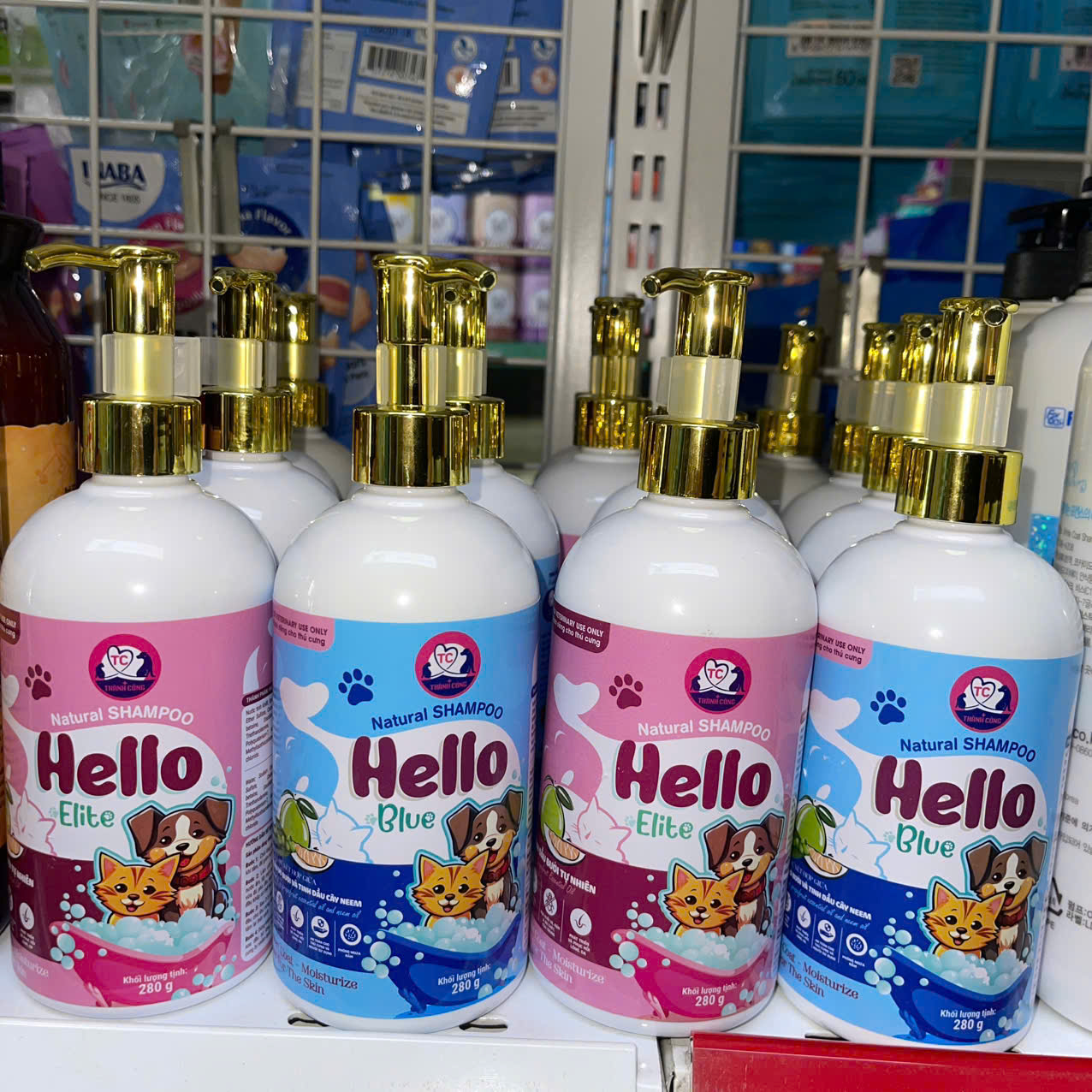 Sữa Tắm Chó Mèo Hello Elite Tinh Dầu Bưởi Tự Nhiên Giúp Khử Mùi Hôi 280g