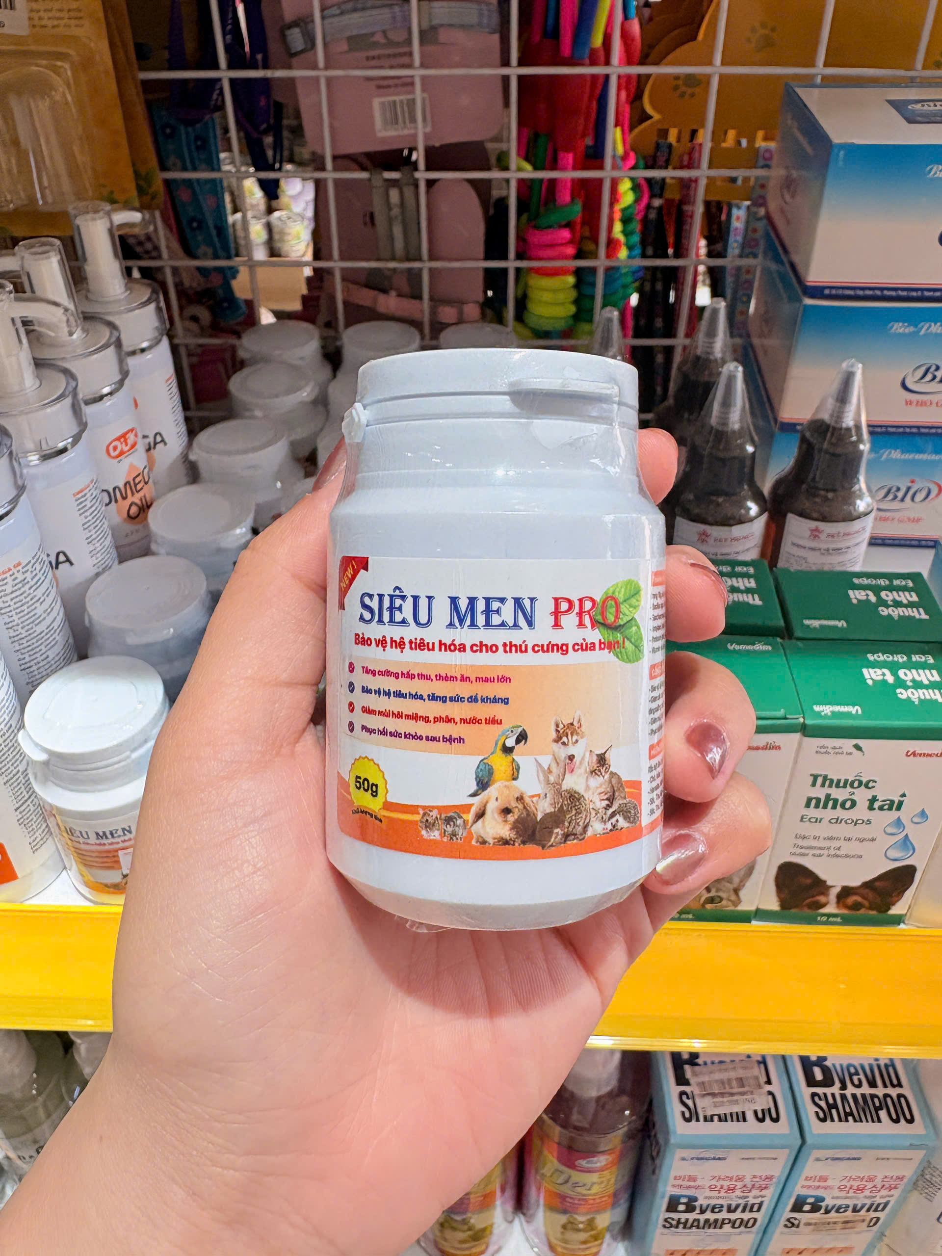 SIÊU MEN 50G - Bảo vệ hệ tiêu hóa thú cưng