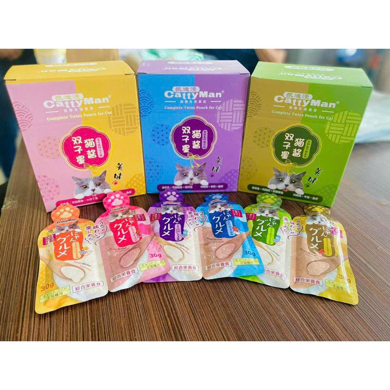 Súp Thưởng Đôi Cho Mèo Mix 2 Vị Cattyman 60g