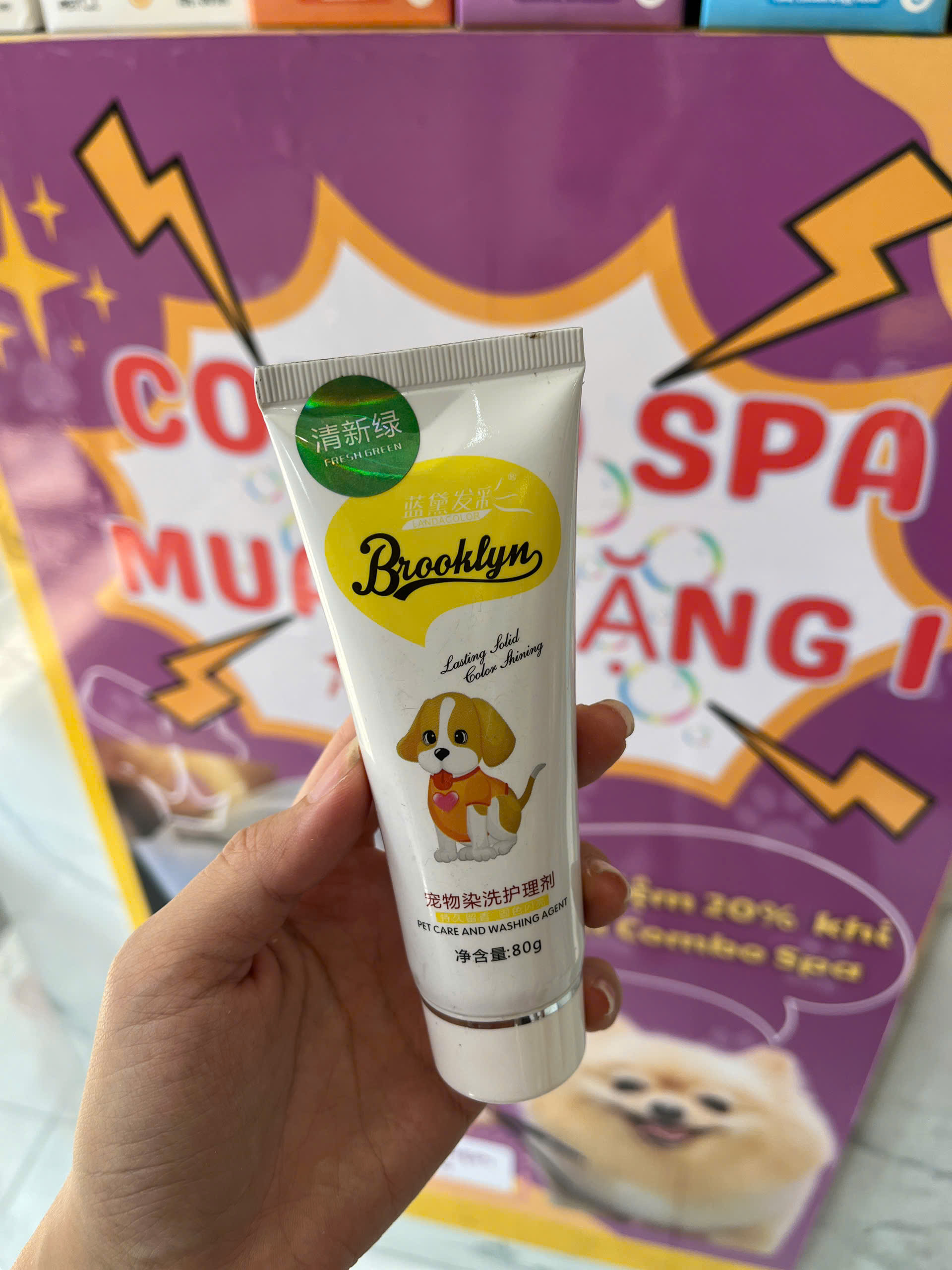 Thuốc nhuộm lông chó mèo Brooklyn (tuýp 80gr)