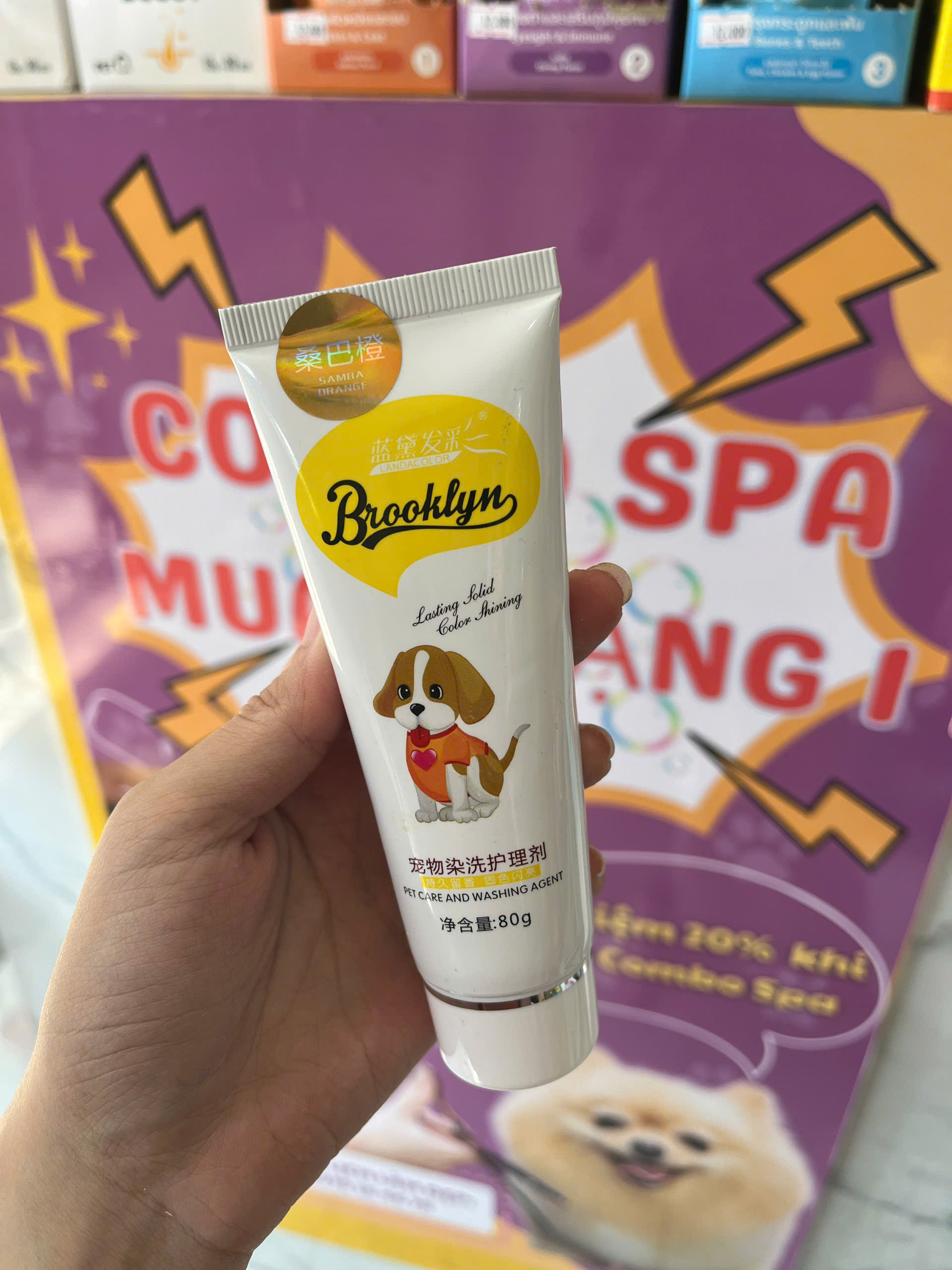 Thuốc nhuộm lông chó mèo Brooklyn (tuýp 80gr)