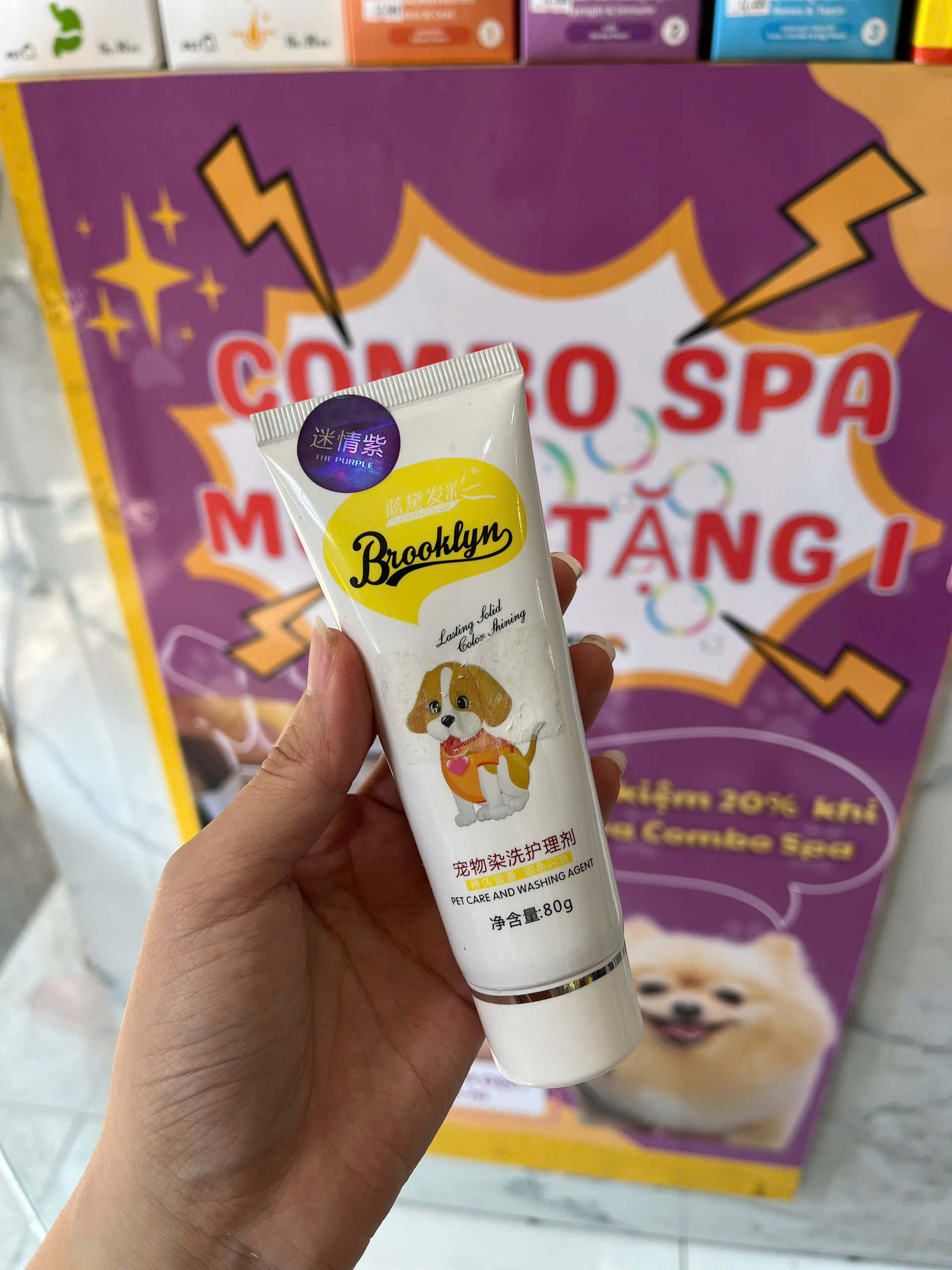 Thuốc nhuộm lông chó mèo Brooklyn (tuýp 80gr)