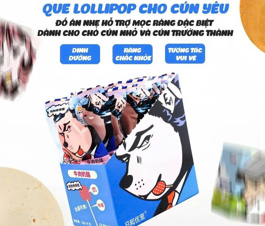 KẸO MÚT LOLIPOP DÀNH CHO CHÓ