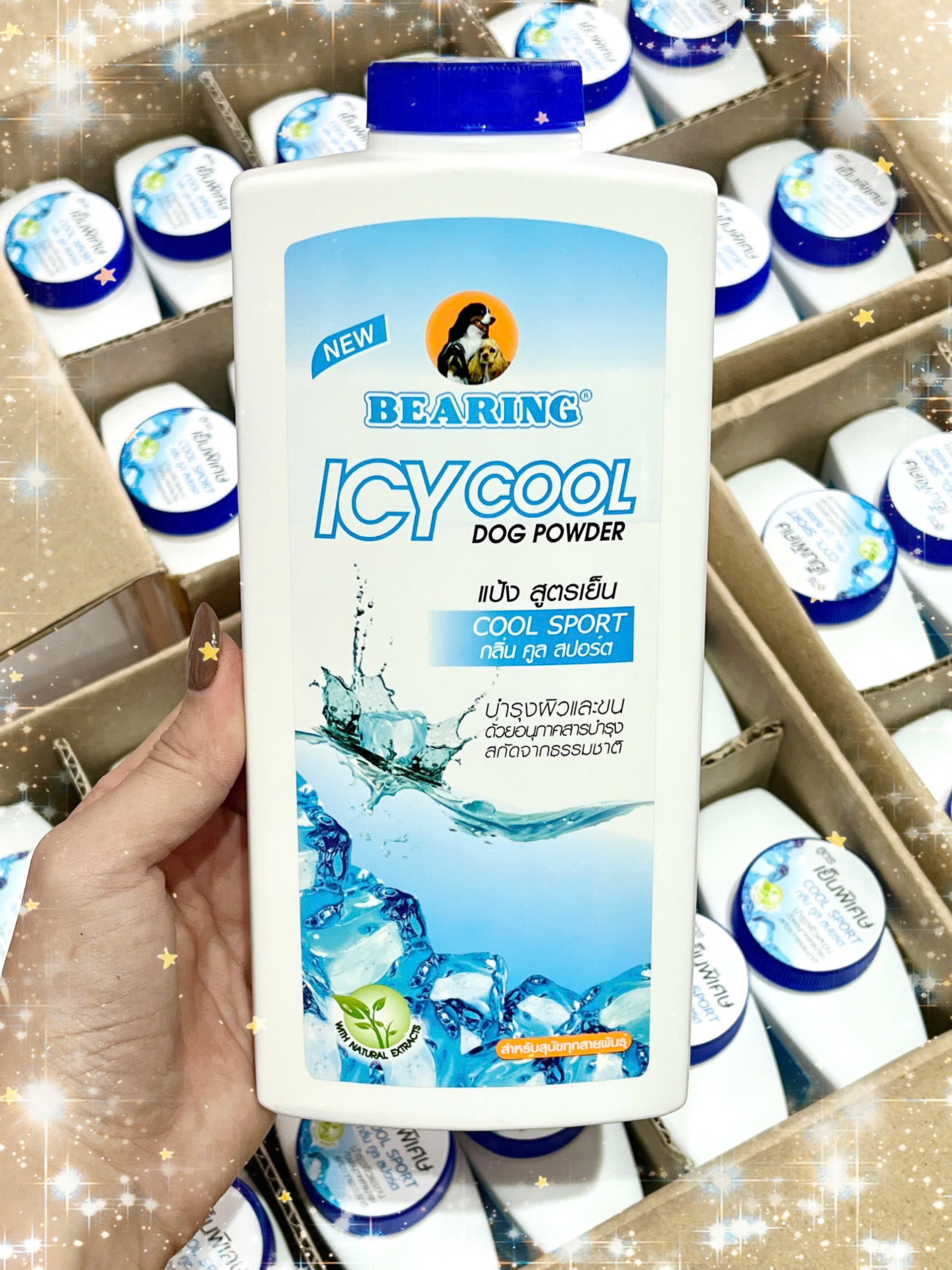 PHẤN TẮM KHÔ BEARING ICY COOL DÀNH CHO CHÓ
