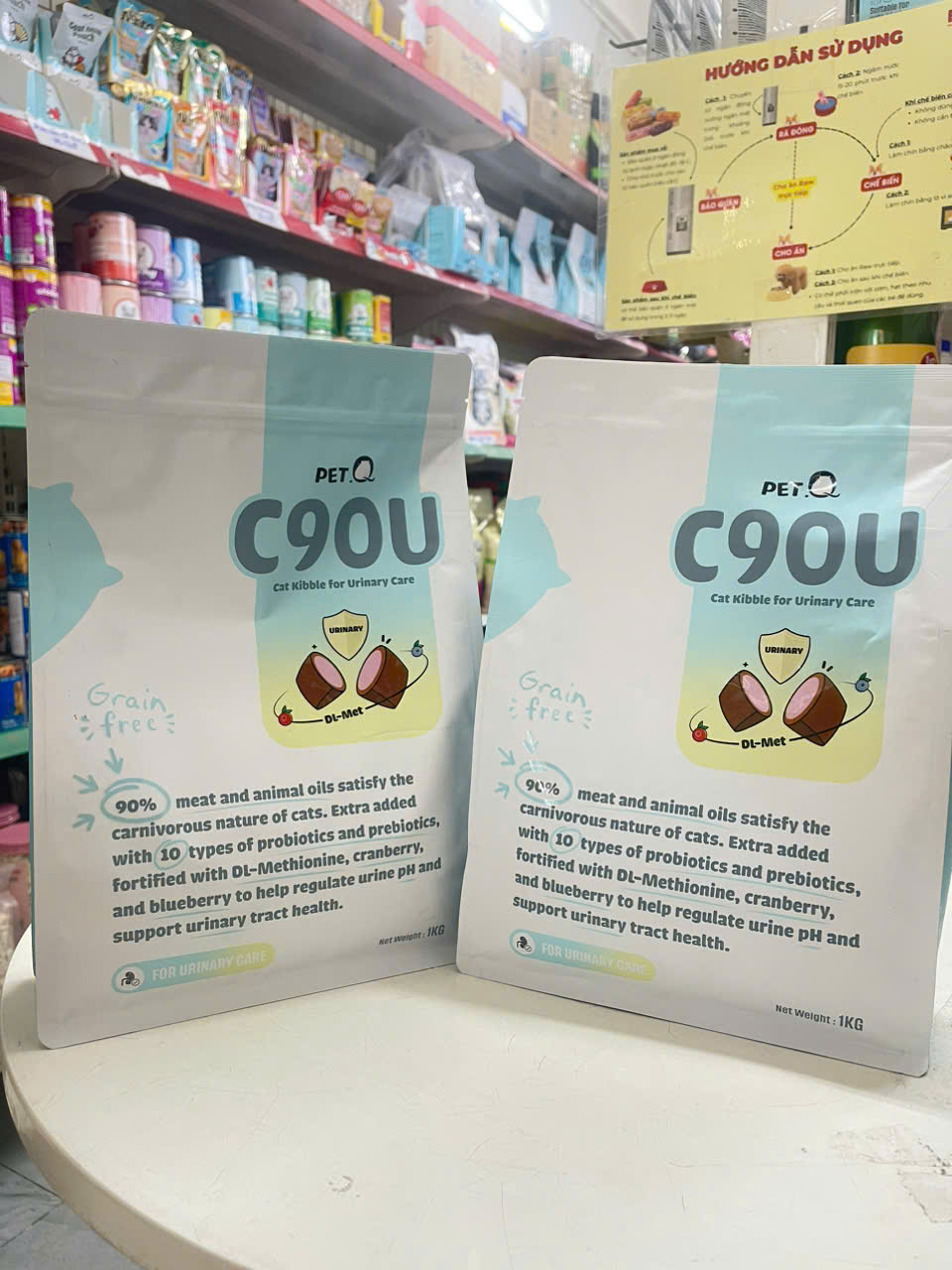 HẠT MÈO NHÂN THỊT CHURRO C90 URINARY PET Q - HỖ TRỢ TIẾT NIỆU CHO MÈO MỌI LỨA TUỔI 1KG