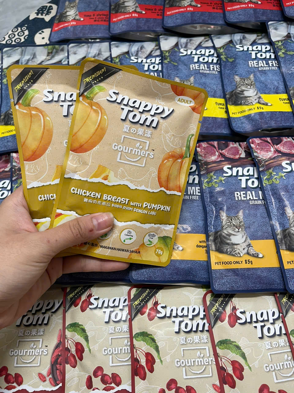 THỨC ĂN ƯỚT SNAPPY TOM CHO MÈO - MIX VỊ TRÁI CÂY