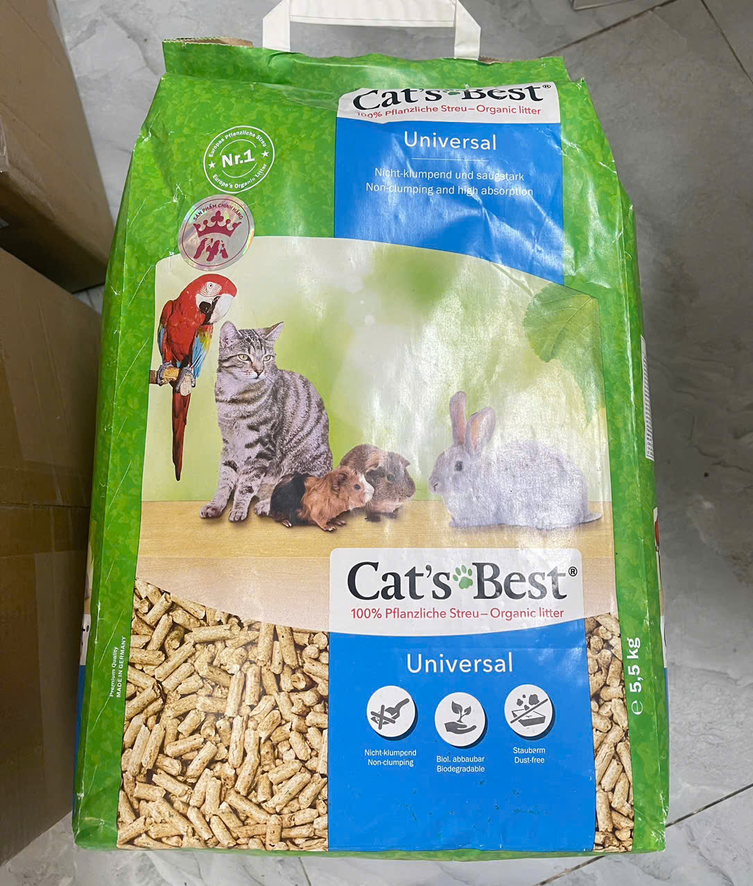 CÁT GỖ HỮU CƠ CAT'S BEST UNIVERSAL - VỆ SINH CHO MÈO & THỎ