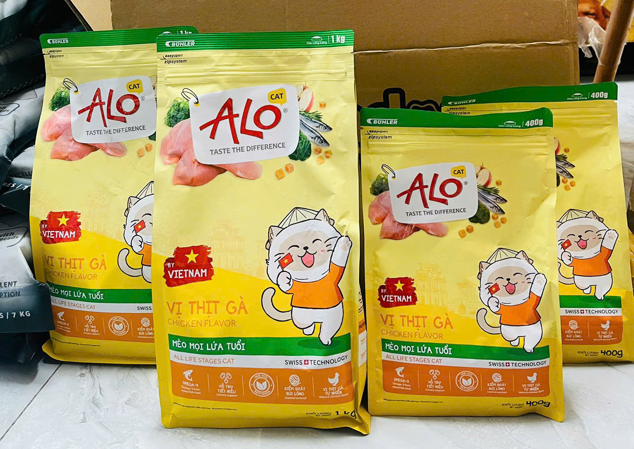 THỨC ĂN KHÔ HẠT ALO DÀNH CHO MÈO MỌI LỨA TUỔI