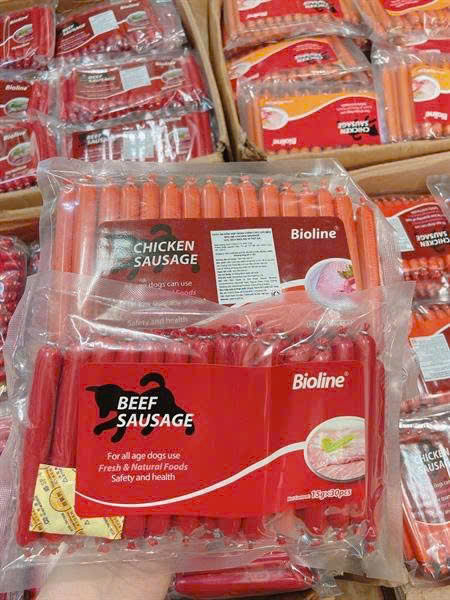 [ SALE OFF 40% ] XÚC XÍCH BIOLINE DÀNH CHO CHÓ MÈO