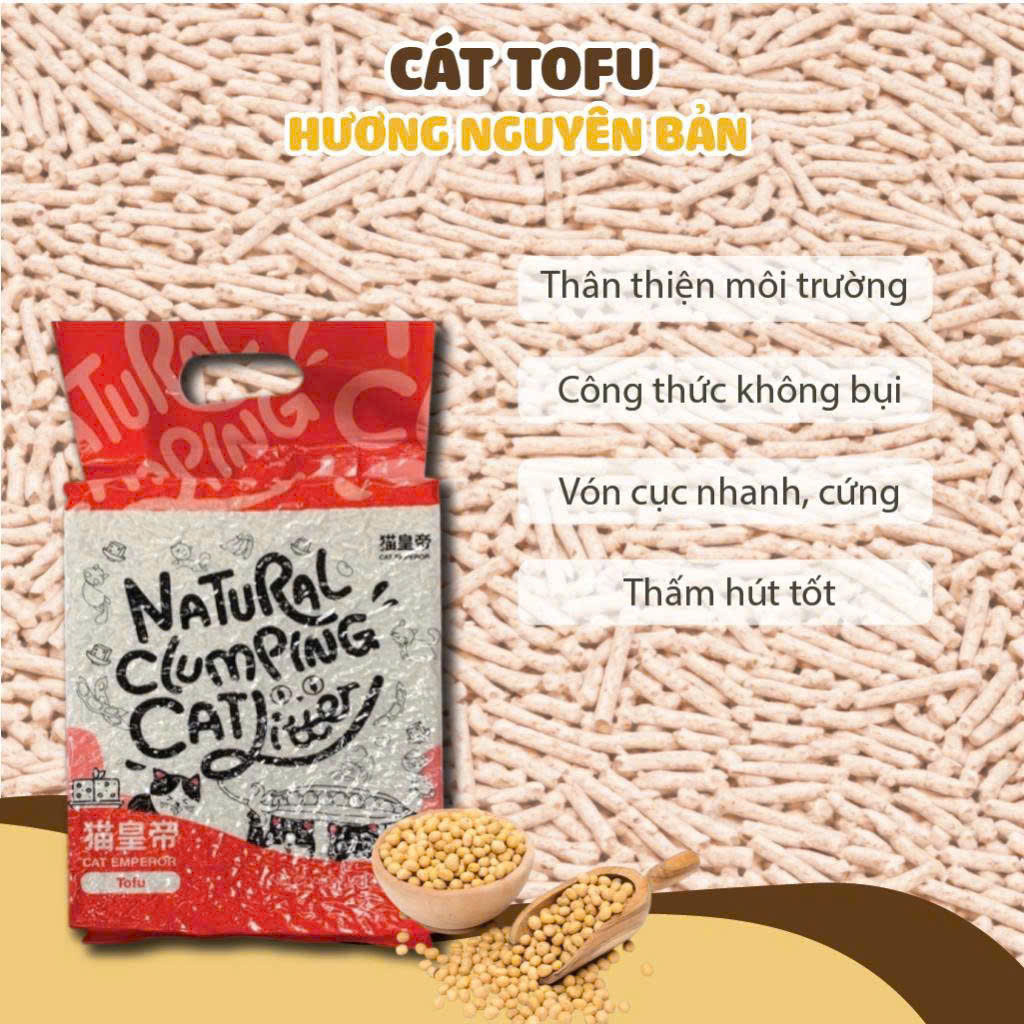 CÁT ĐẬU NÀNH CATURE TOFU CAT LITTER 7L DÀNH CHO MÈO