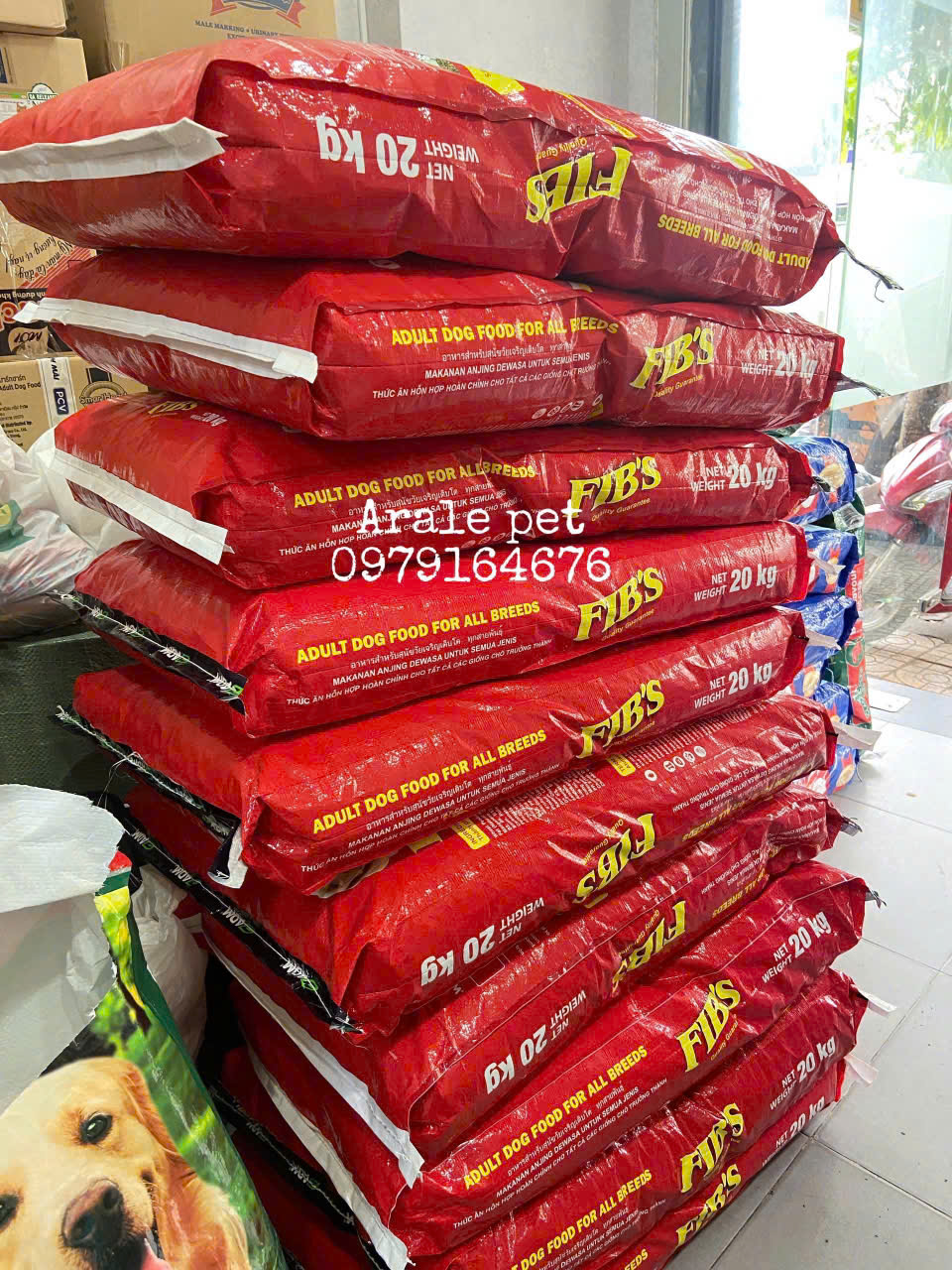 THỨC ĂN HẠT FIB'S CHO CHÓ TRƯỞNG THÀNH ( BAO 20KG )