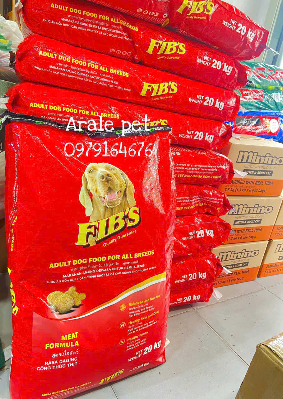 THỨC ĂN HẠT FIB'S CHO CHÓ TRƯỞNG THÀNH ( BAO 20KG )
