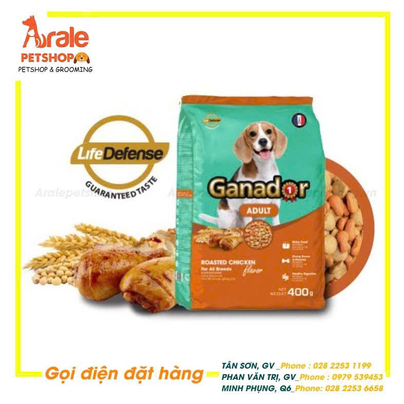THỨC ĂN HẠT GANADOR GÀ - CHÓ TRƯỞNG THÀNH BAO XÁ 10KG