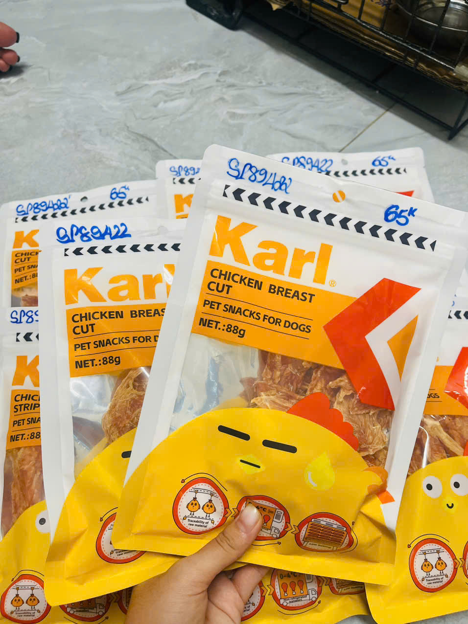THANH GÀ SẤY , MIẾNG GÀ SẤY KARL DÀNH CHO CHÓ