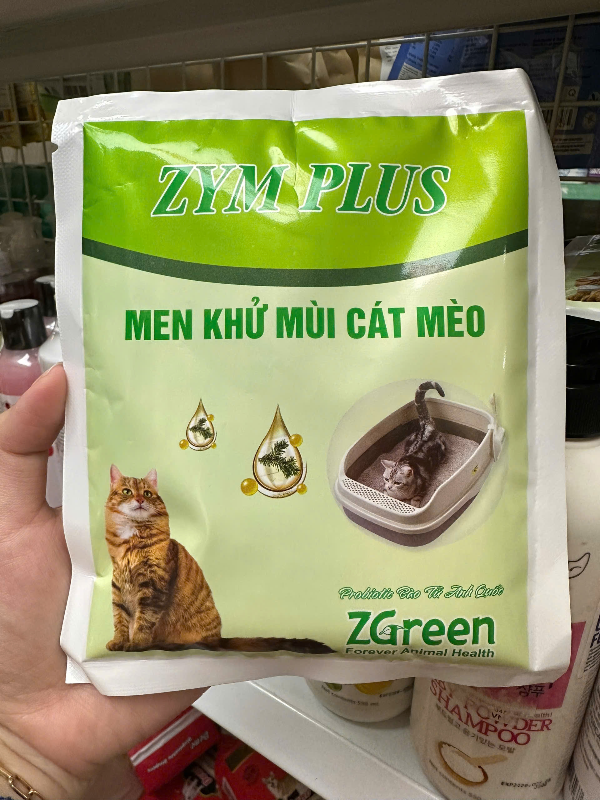ZYME FOR PET Men Khử Khuẩn Cát Vệ Sinh Mèo 100G
