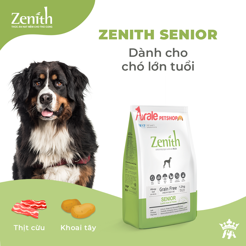 THỨC ĂN HẠT MỀM ZENITH CHO CHÓ GIÀ