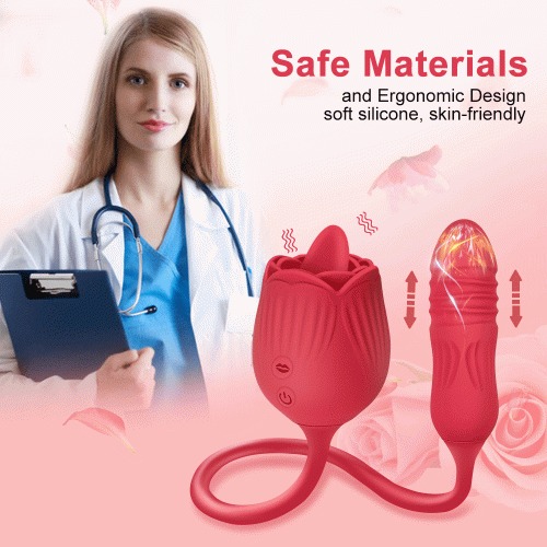 Máy rung tình yêu lưỡi liếm & trứng rung 2 in 1 