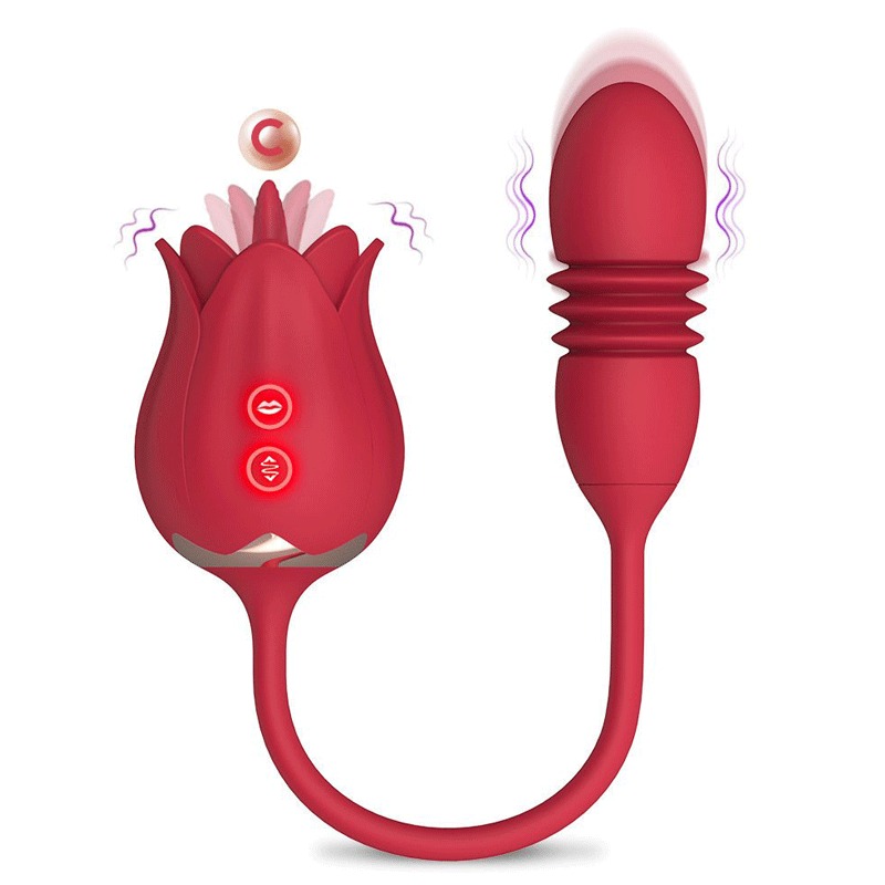 Máy rung tình yêu lưỡi liếm & trứng rung 2 in 1 