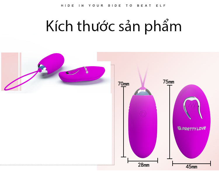 Trứng rung cực mạnh đk không dây