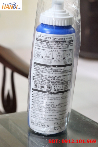 Bình nước thể thao Aquarius từ Cocacola Company - bình mút - Made in Japan