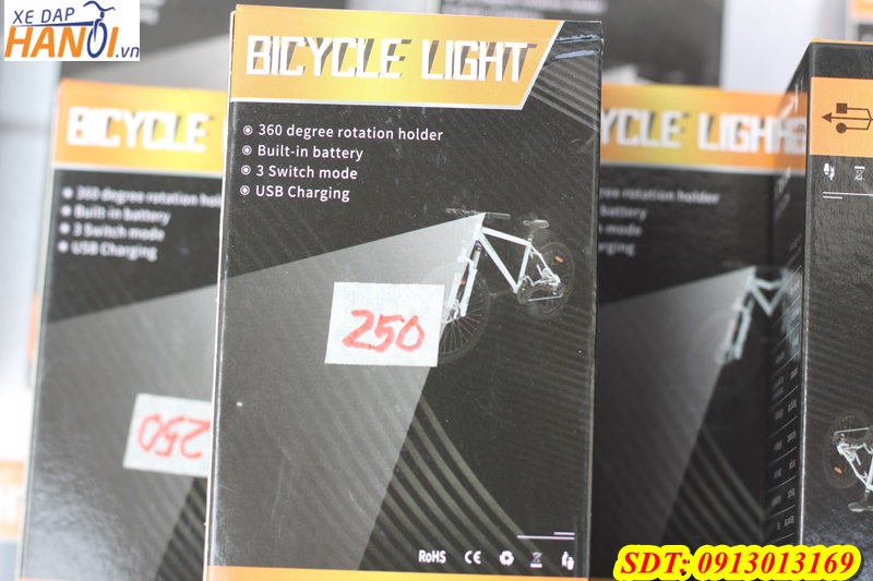 Đèn led 3 bóng sạc USB