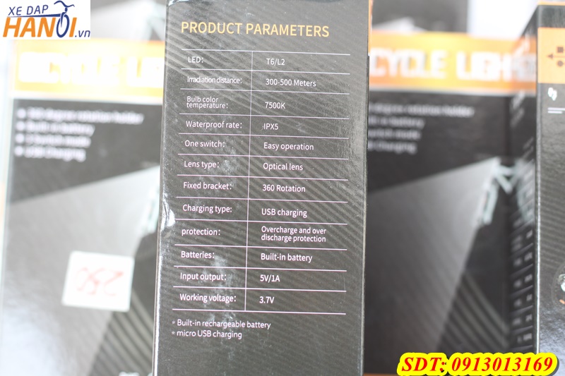 Đèn led 3 bóng sạc USB
