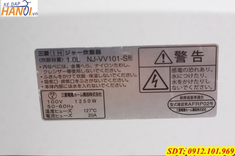 Dư dùng 2 nồi cơm điện Mitsubishi và Panasonic 110v - 1200W - 1,5L