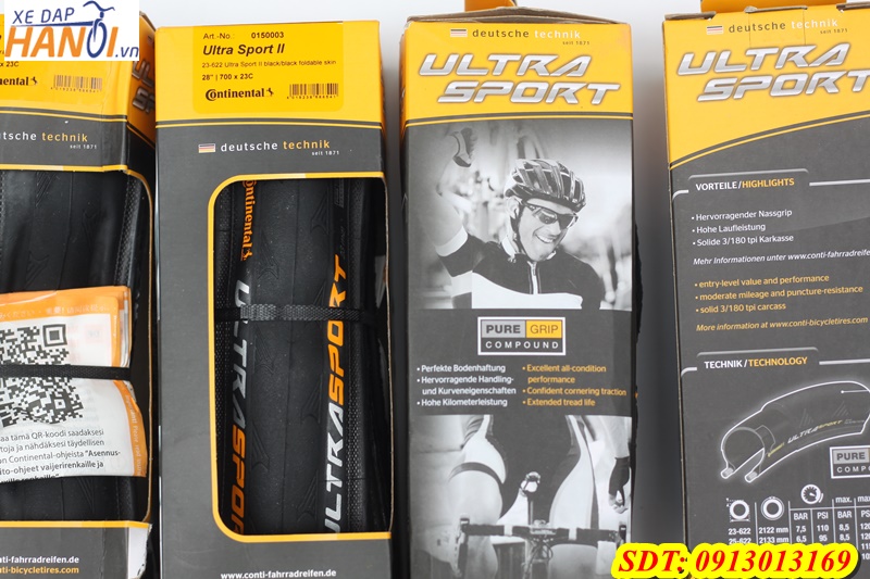Vỏ xe đạp Continental Ultra Sport II (700 x 23 c)