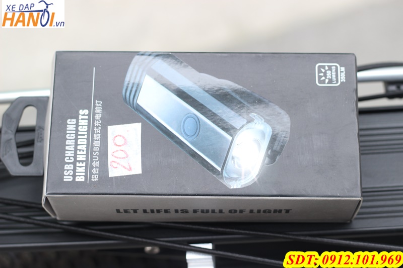 Đèn trước xe đap China loại tốt