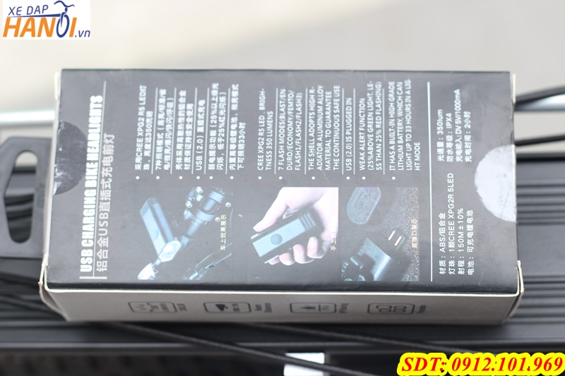 Đèn trước xe đap China loại tốt