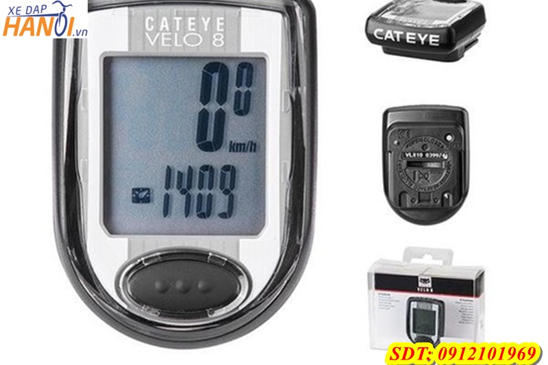 ĐỒNG HỒ TỐC ĐỘ XE ĐAP CATEYE VELO 8