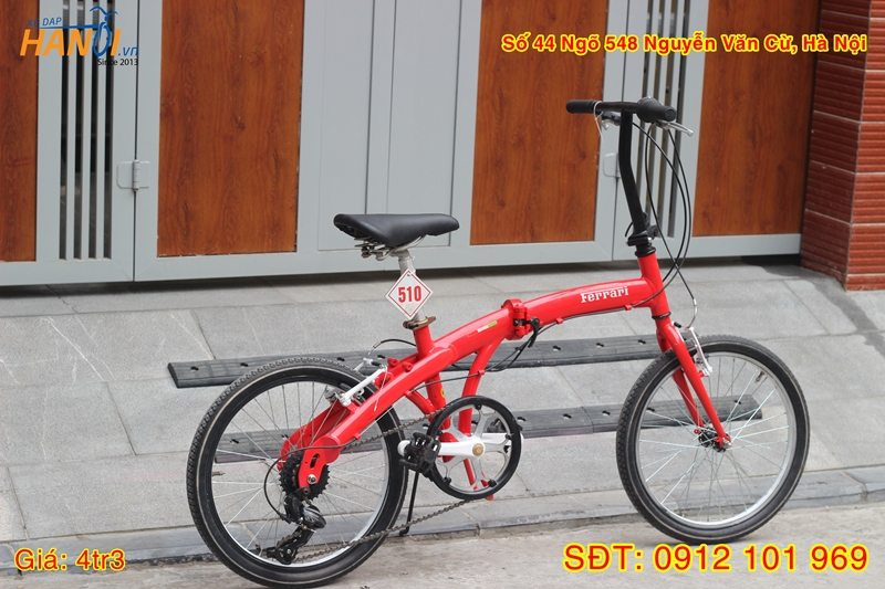 Xe đạp trẻ em gấp Nhật bãi Ferrari