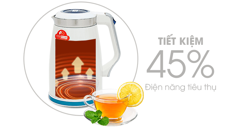 Ấm siêu tốc SATO ST868 1.8L - tiết kiệm điện