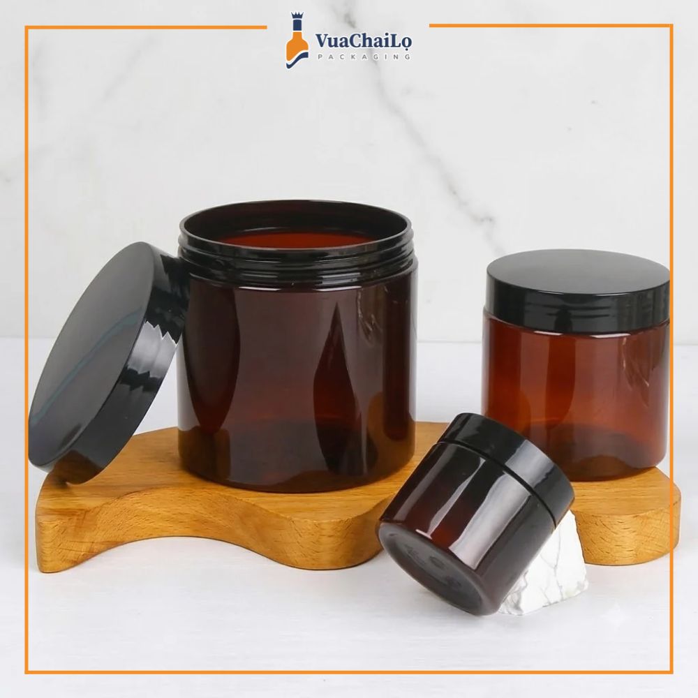 Hũ nhựa PET nâu