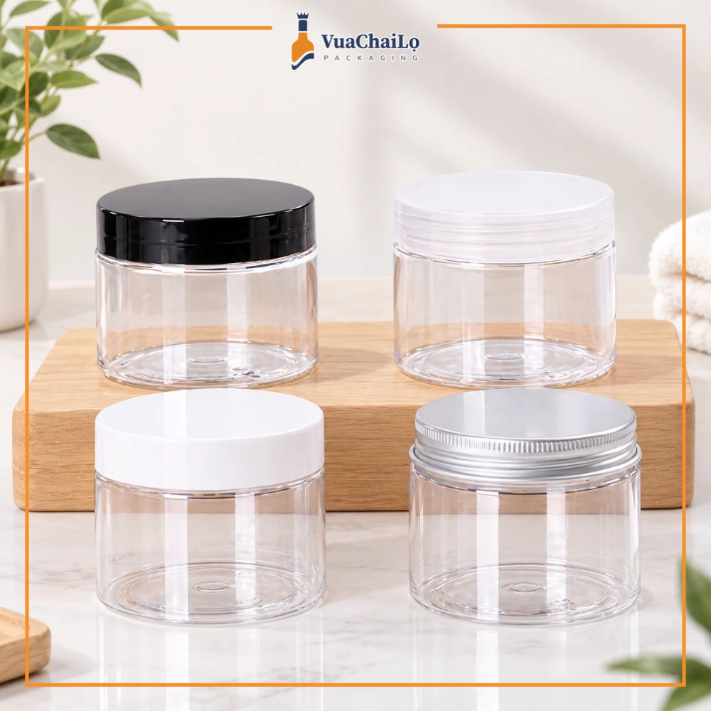 Hũ nhựa PET đựng mỹ phẩm 50ml