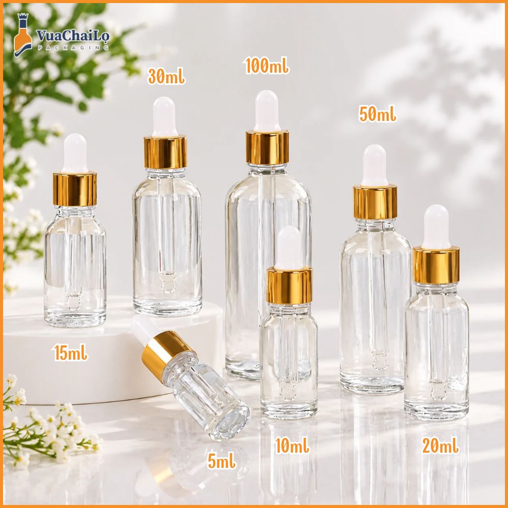 Chai thuỷ tinh đựng serum