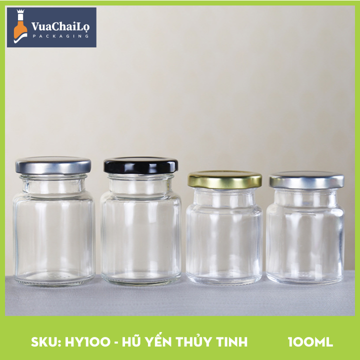 Hũ Yến Thủy Tinh 100ml