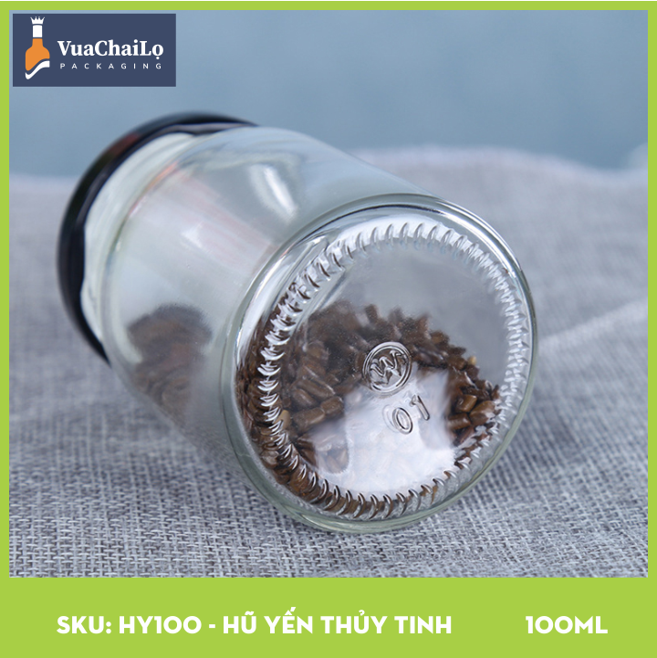 Hũ Yến Thủy Tinh 100ml