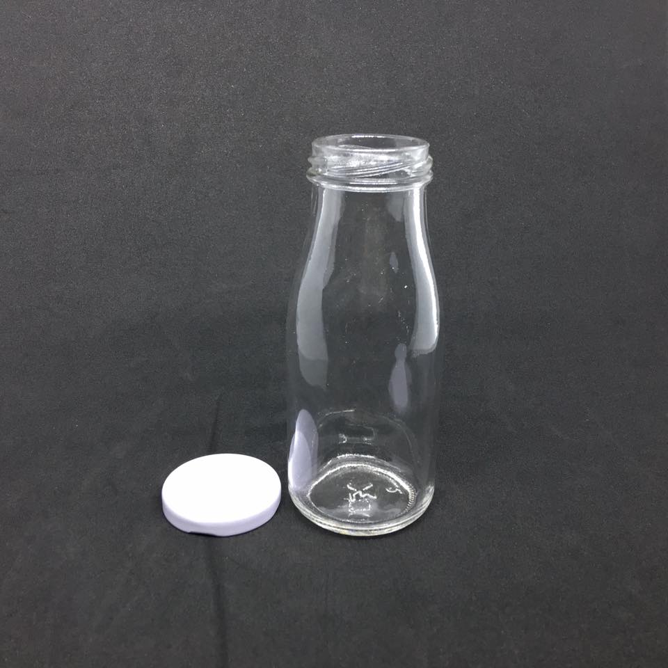 Chai Thủy Tinh 200ml Dáng Tròn