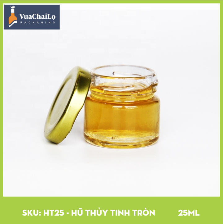 Hũ Thủy Tinh Tròn 25ml