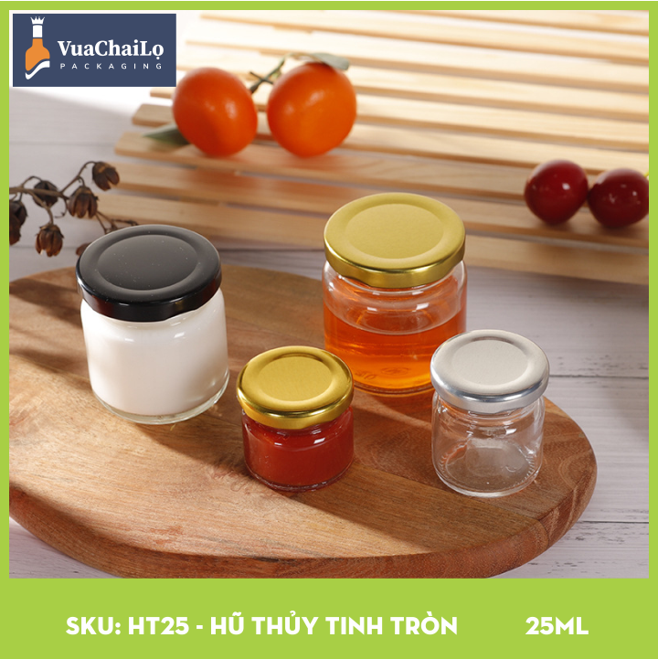 Hũ Thủy Tinh Tròn 25ml