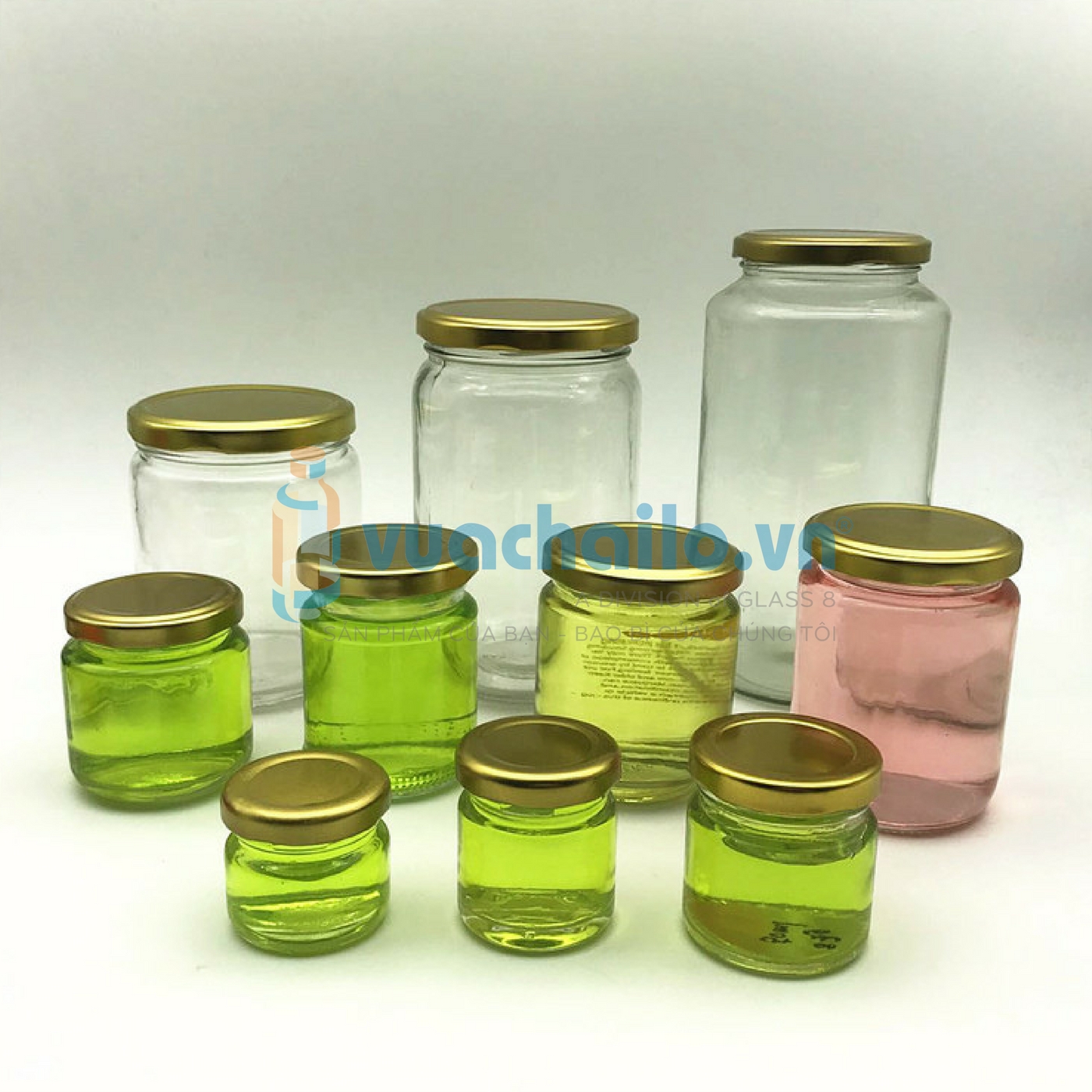 Hũ Thủy Tinh Dáng Tròn 900ML- 1000ML