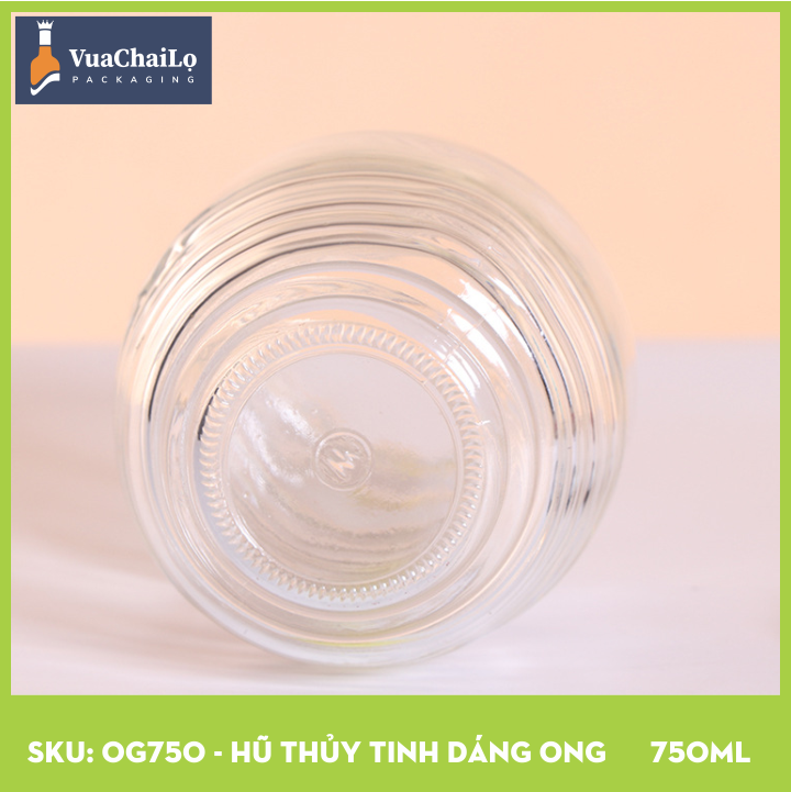Hũ Thủy Tinh Dáng Ong 750ml