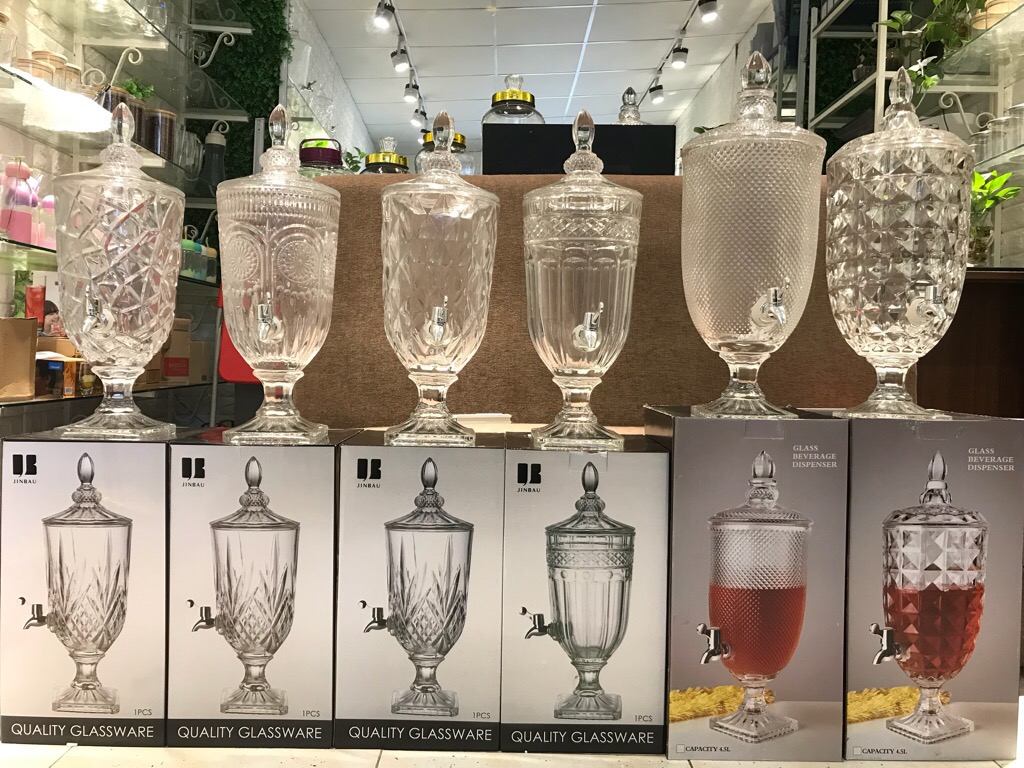 Bình cúp Thuỷ Tinh 3,5 Lít Có Vòi BC-78020