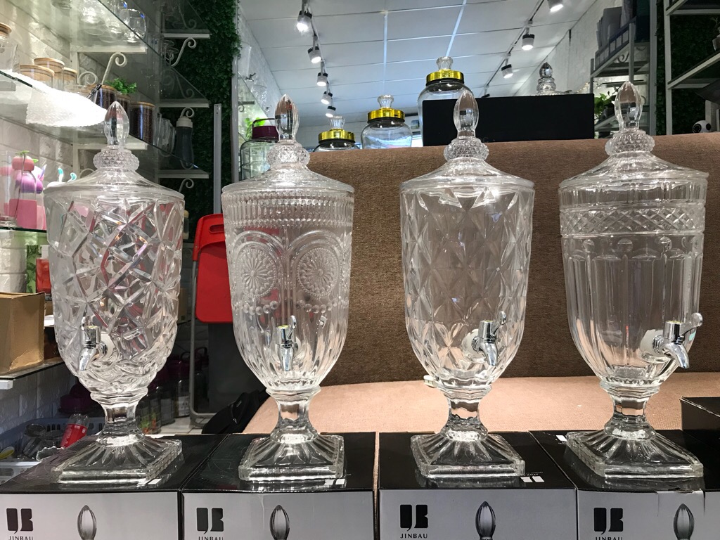 Bình Cúp Thuỷ Tinh 3,5 Lít Có Vòi BC-78019
