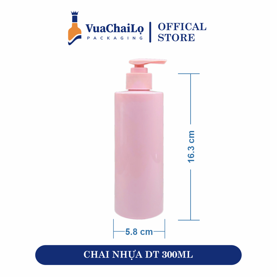 Chai Nhựa Pet 300ml Dáng Trụ Cao